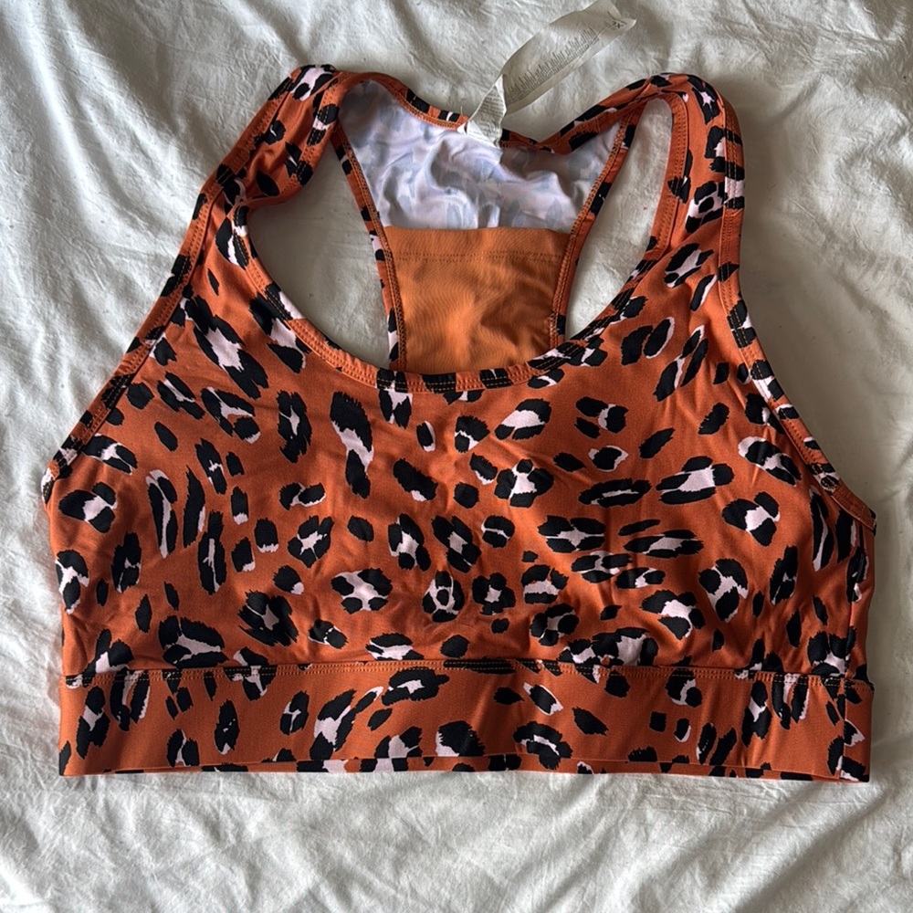 Fabletics Leopard Print Sports Bra